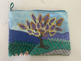 Arpillera Carry-All Pouch, Zipper Mini Storage Bag, Clutch Portable Cosmetic Bag