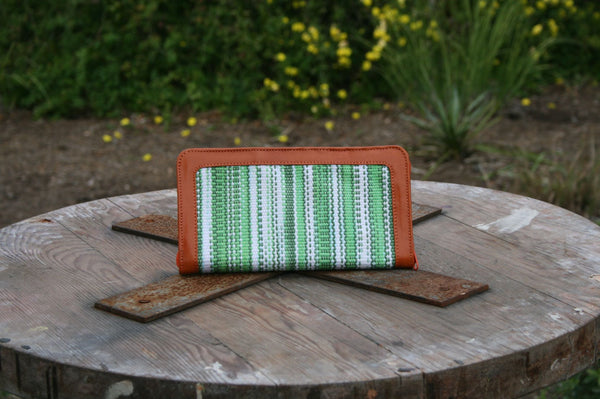 Wallets with handwoven fabric- COTTON